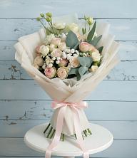 Букет цветов из:  Розы и Лизиантусы в Воскресенское Тульская область