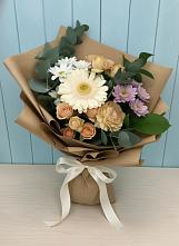 Букет цветов из:  Герберы и Хризантемы в Воскресенское Тульская область