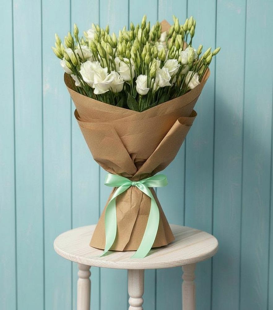 Букет цветов из: Лизиантусы в Воскресенское Тульская область