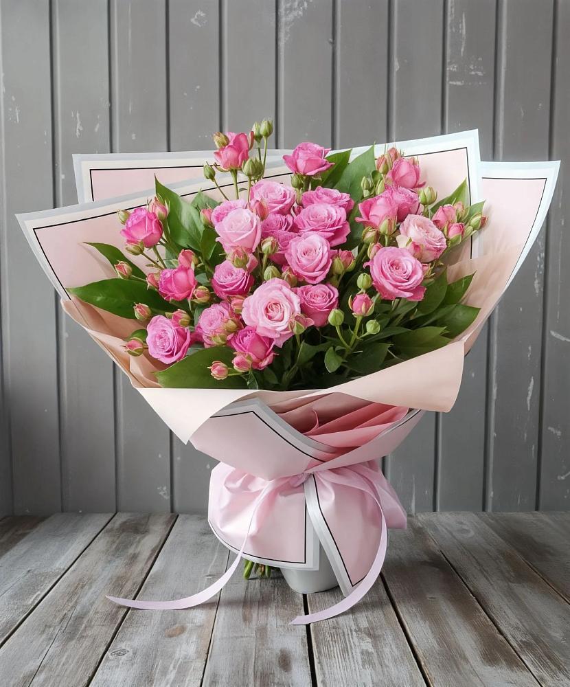 Букет Розовый кустик в Воскресенское Тульская область
