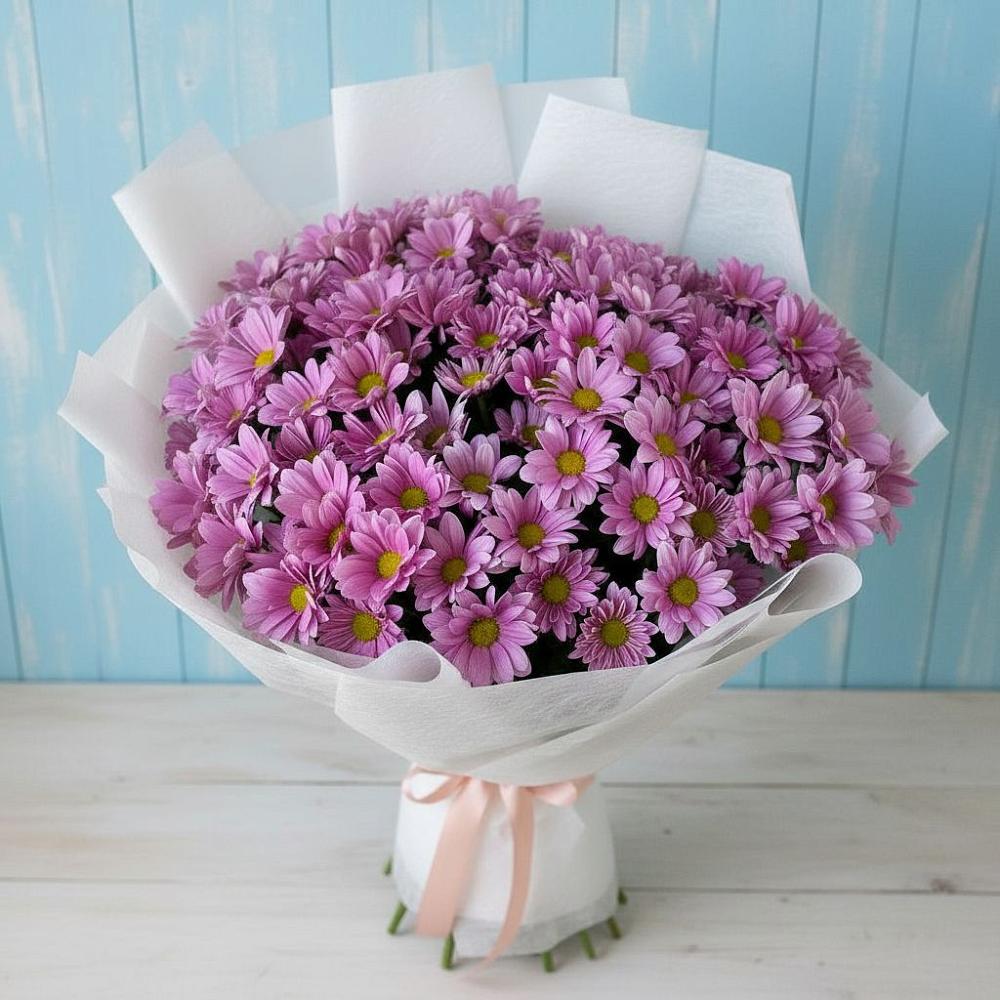 Букет цветов из: Хризантемы в Воскресенское Тульская область