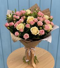 Букет цветов из:  Розы в Воскресенское Тульская область