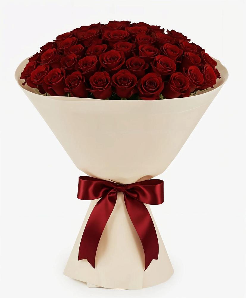 Букет 101 Бордовая роза Блэк Бакарра в Воскресенское Тульская область