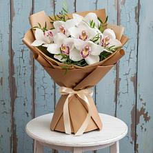 Букет цветов из:  Орхидеи и Розы в Воскресенское Тульская область